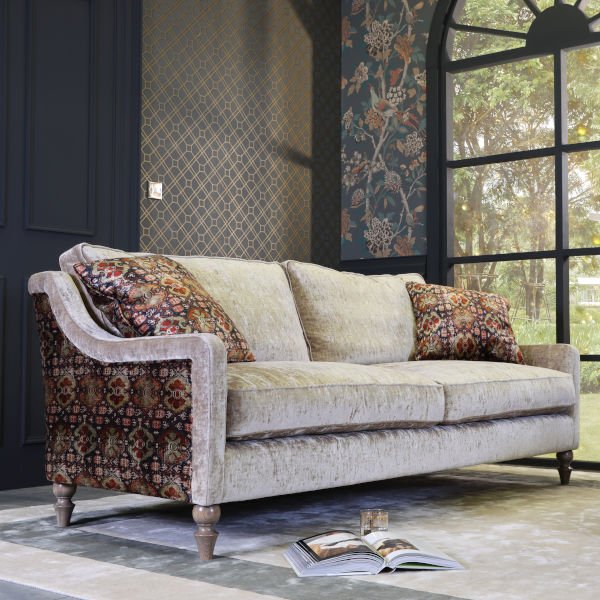 Spink & Edgar Bardot velvet sofa